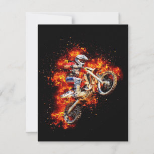 Motocross racing invitation