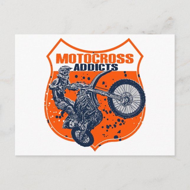 Motocross racing postcard (Front)