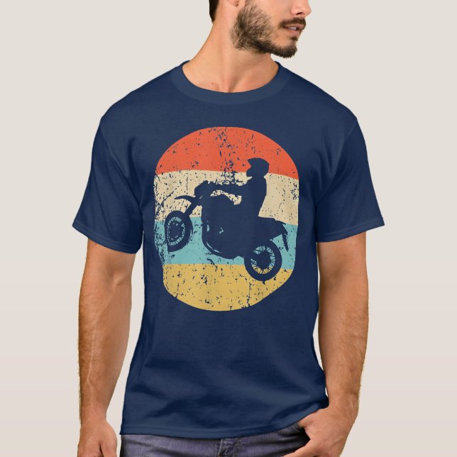 Motocross Retro Style Motor Sports friend T-Shirt (Front)