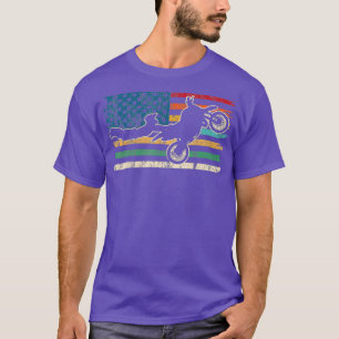 Motocross RETRO vintage american motorcycle T-Shirt