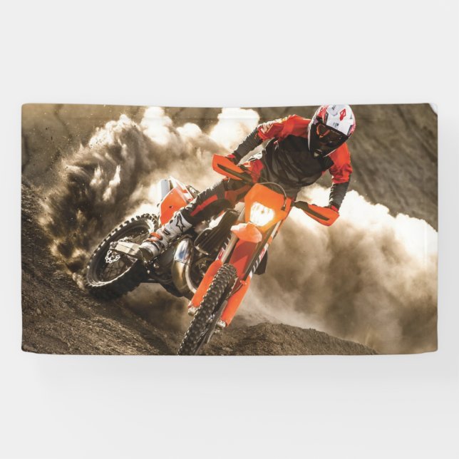 Motocross Rider Banner (Horizontal)