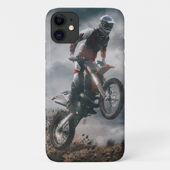 Motocross Rider Case-Mate iPhone Case (Back)