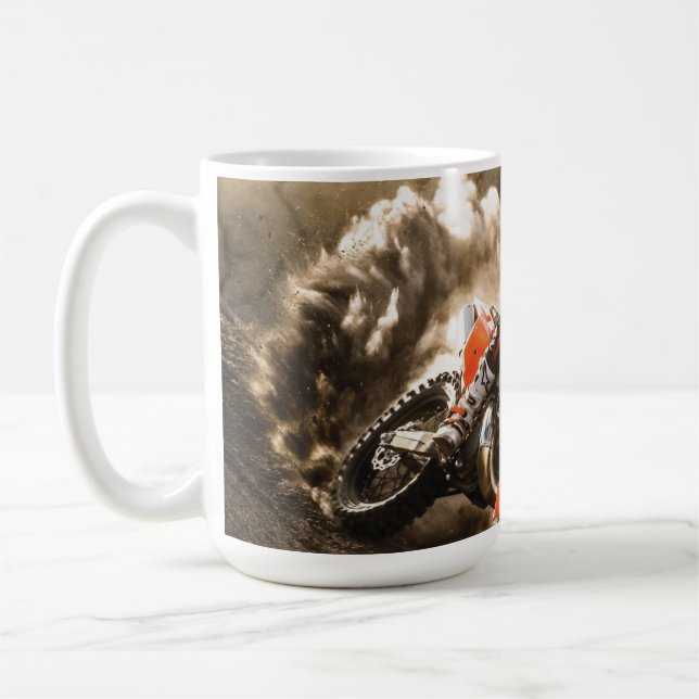 Motocross Rider Coffee Mug (Left)