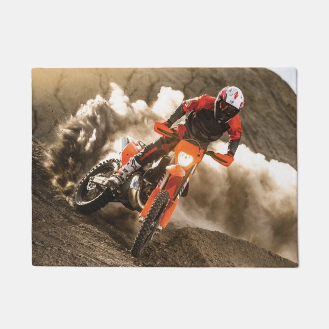 Motocross Rider Doormat (Front)