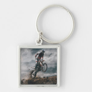 Motocross Rider Key Ring