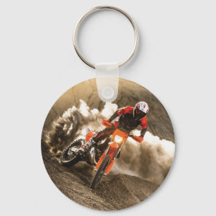 Motocross Rider Key Ring
