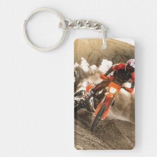 Motocross Rider Key Ring