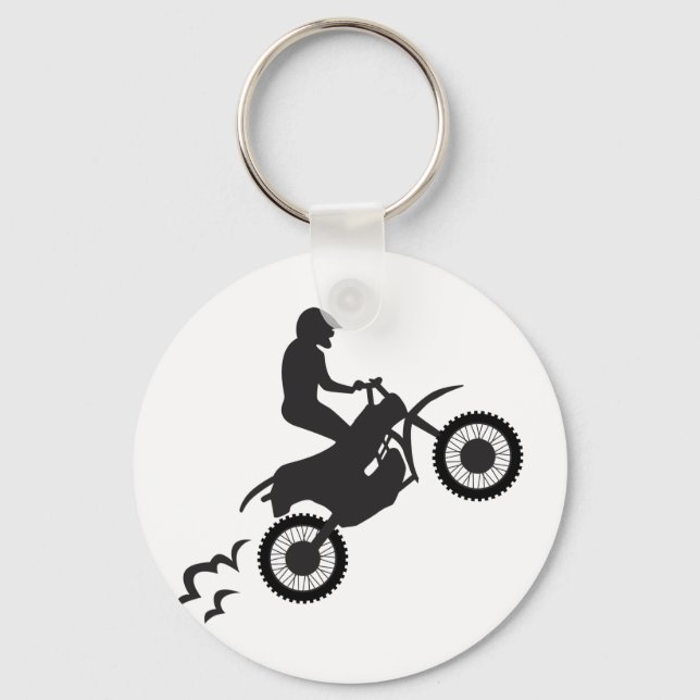 Motocross Rider Key Ring (Front)