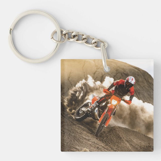 Motocross Rider Key Ring (Front)