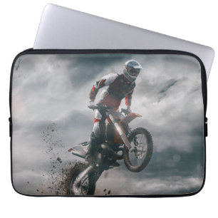 Motocross Rider Laptop Sleeve