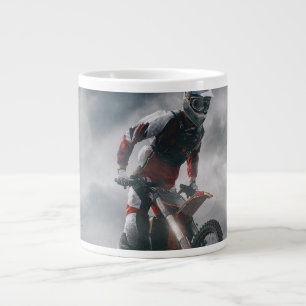 Motocross rider large coffee mug