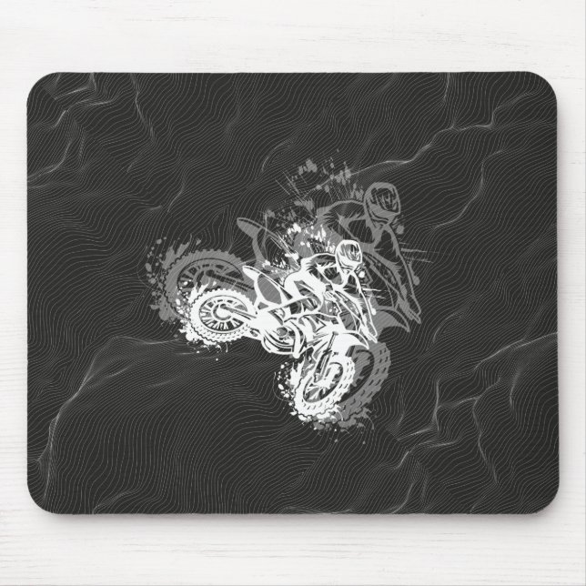 motocross rider  mouse pad (Front)