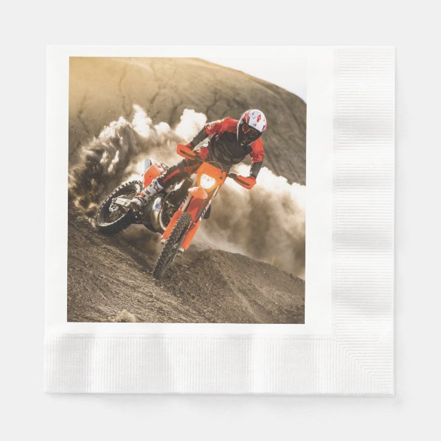 Motocross Rider Napkin (Front)