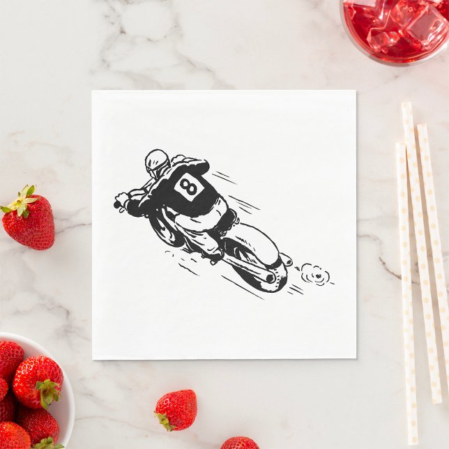 Motocross Rider Napkin (Creator Uploaded)