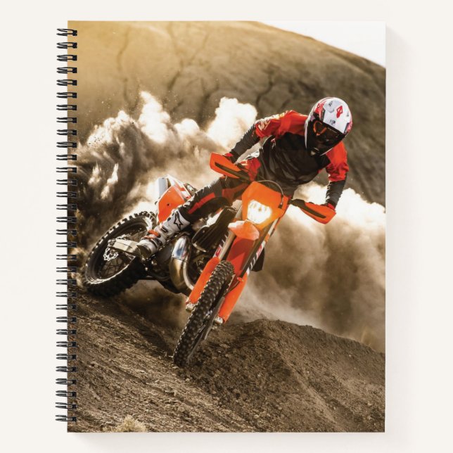Motocross Rider Notebook (Front)