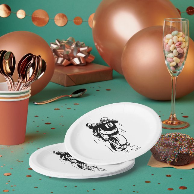 Motocross Rider Paper Plate (Creator Uploaded)