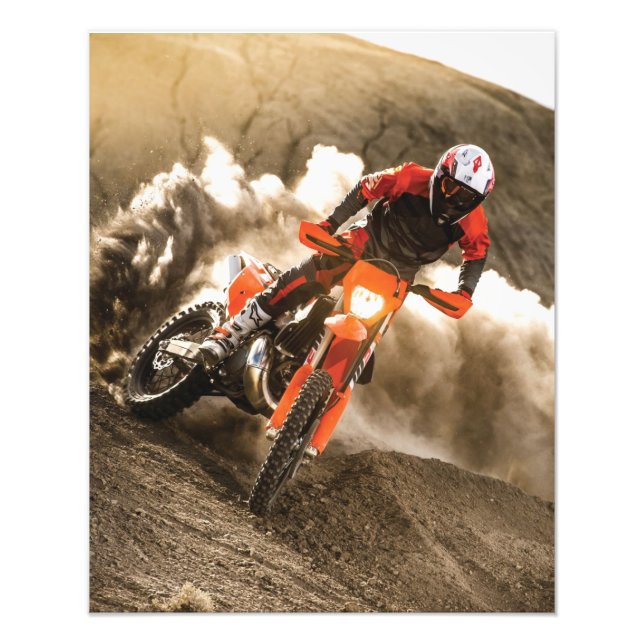 Motocross Rider Photo Print (Front)