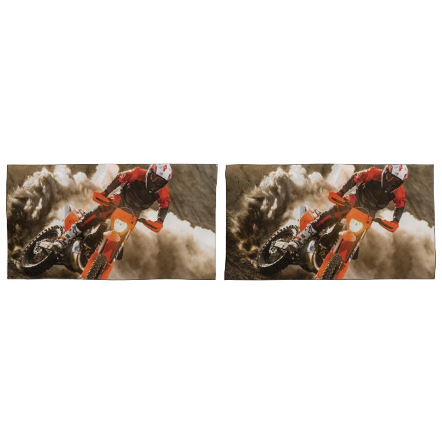 Motocross Rider Pillowcase (Front-Set)