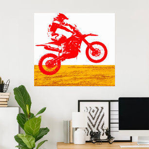 Motocross Rider Poster