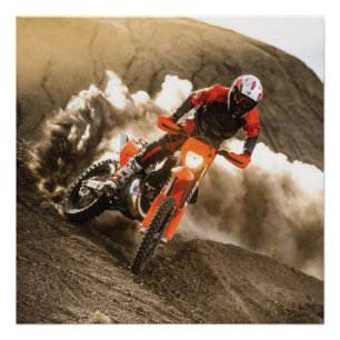 Motocross Rider Poster