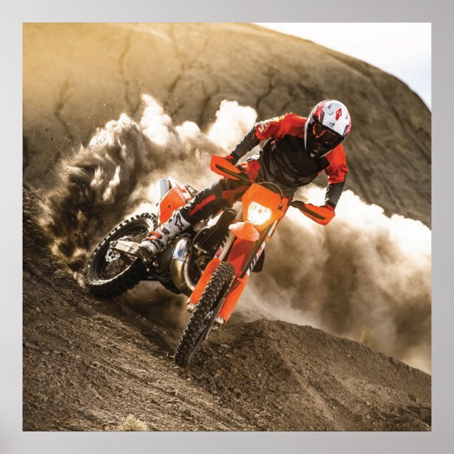 Motocross Rider Poster (Front)
