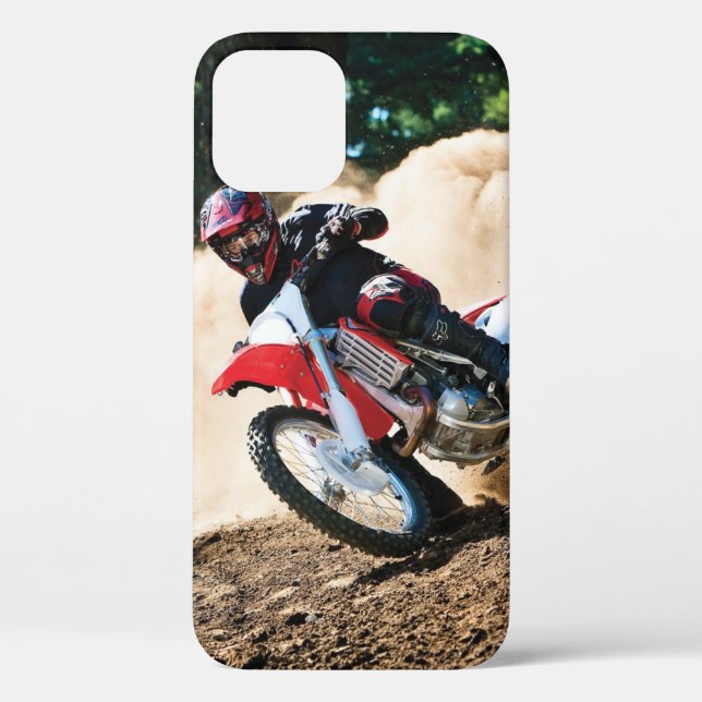 Motocross rider throw pillow Case-Mate iPhone case (Back)