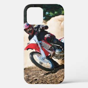 Motocross rider throw pillow iPhone 12 pro case