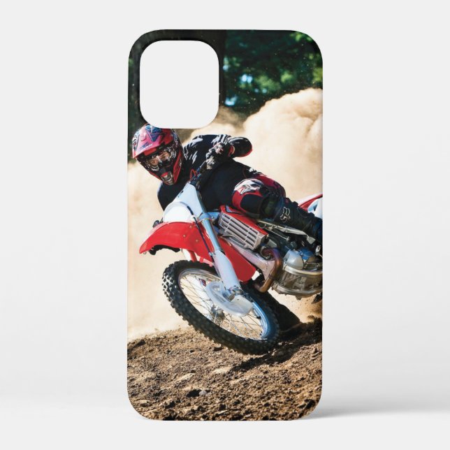 Motocross rider throw pillow Case-Mate iPhone case (Back)