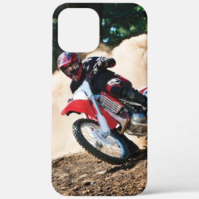Motocross rider throw pillow Case-Mate iPhone case (Back)