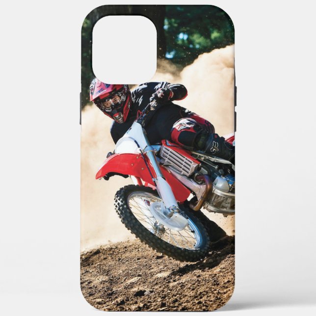 Motocross rider throw pillow Case-Mate iPhone case (Back)