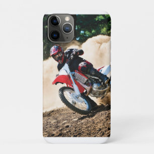 Motocross rider throw pillow iPhone 11 pro case