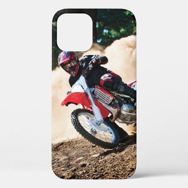Motocross rider throw pillow Case-Mate iPhone case (Back)