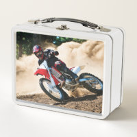 Motocross rider throw pillow