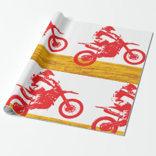 Motocross Rider Wrapping Paper