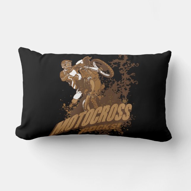 Motocross Rocks! Lumbar Cushion (Front)