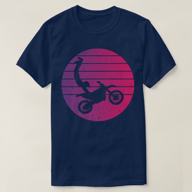 Motocross Seatgrab Retro Style Vintage 788 T-Shirt (Design Front)