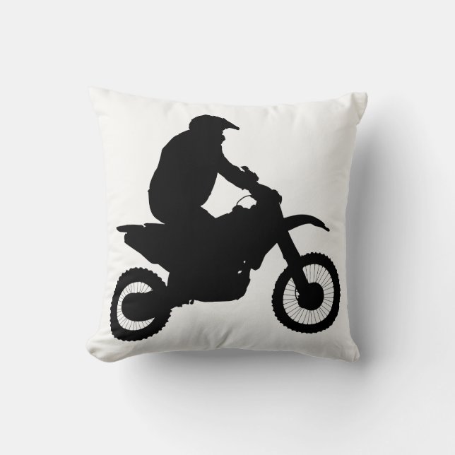 Motocross Silhouette Cushion (Front)
