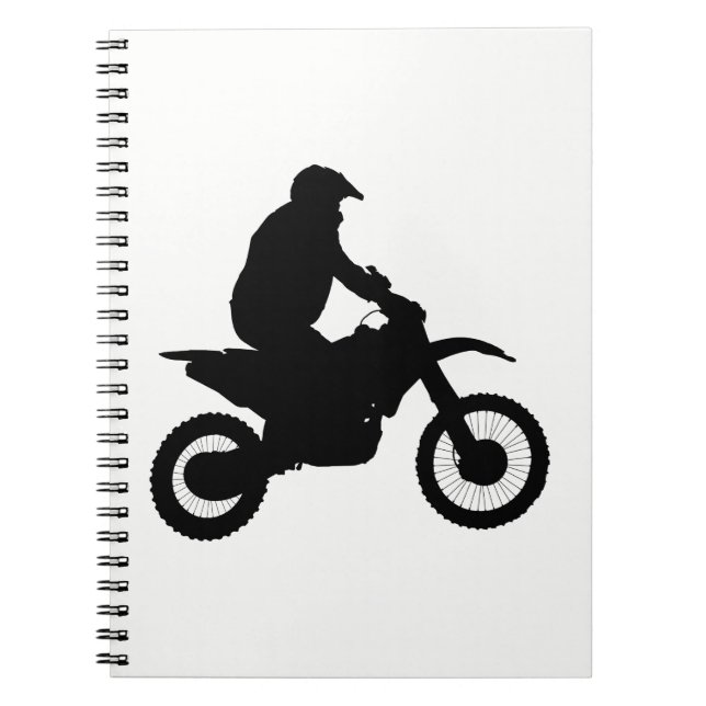Motocross Silhouette Notebook (Front)