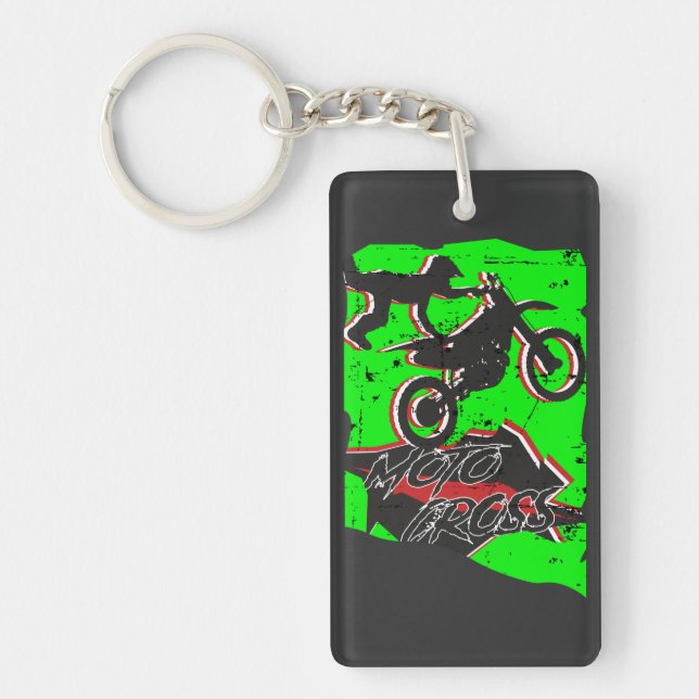 Motocross Stunt Key Ring (Front)