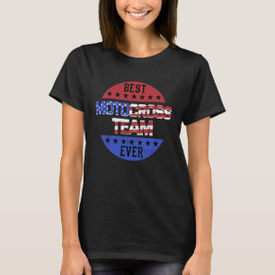Motocross Team Player Independence Day Patriotic U T-Shirt