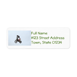 Motocross Tricks Return Address Label