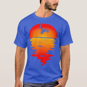 Motocross Vaporwave Sunset Dirt Bike Synthwave T-Shirt