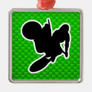 Motocross Whip Metal Tree Decoration