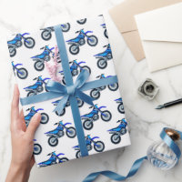 Motocross Wrapping Paper, Dirt Bike Gift Wrap