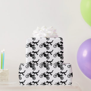Motocross Wrapping Paper, Motorbike Gift Wrap