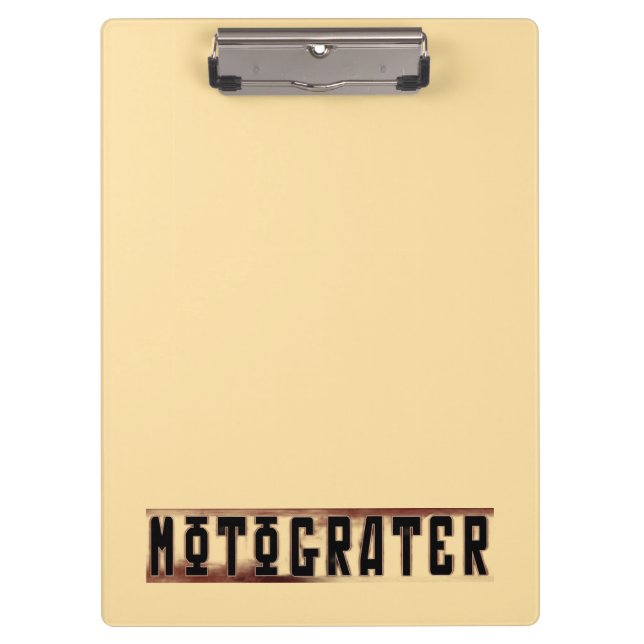 MOTOGRATER Clipboard (Front)