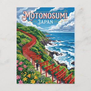 Motonosumi Shrine Japan Postcard