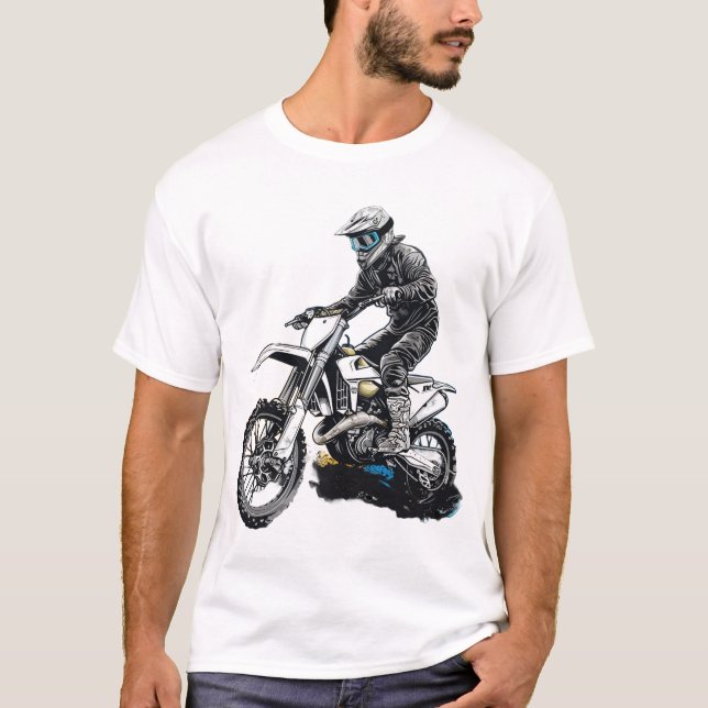 Motor Bike Rider T-Shirt Design (Front)