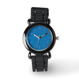 Motor Blue and Silver Watch