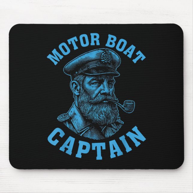Motor Boat Captain _1  Mouse Pad (Front)